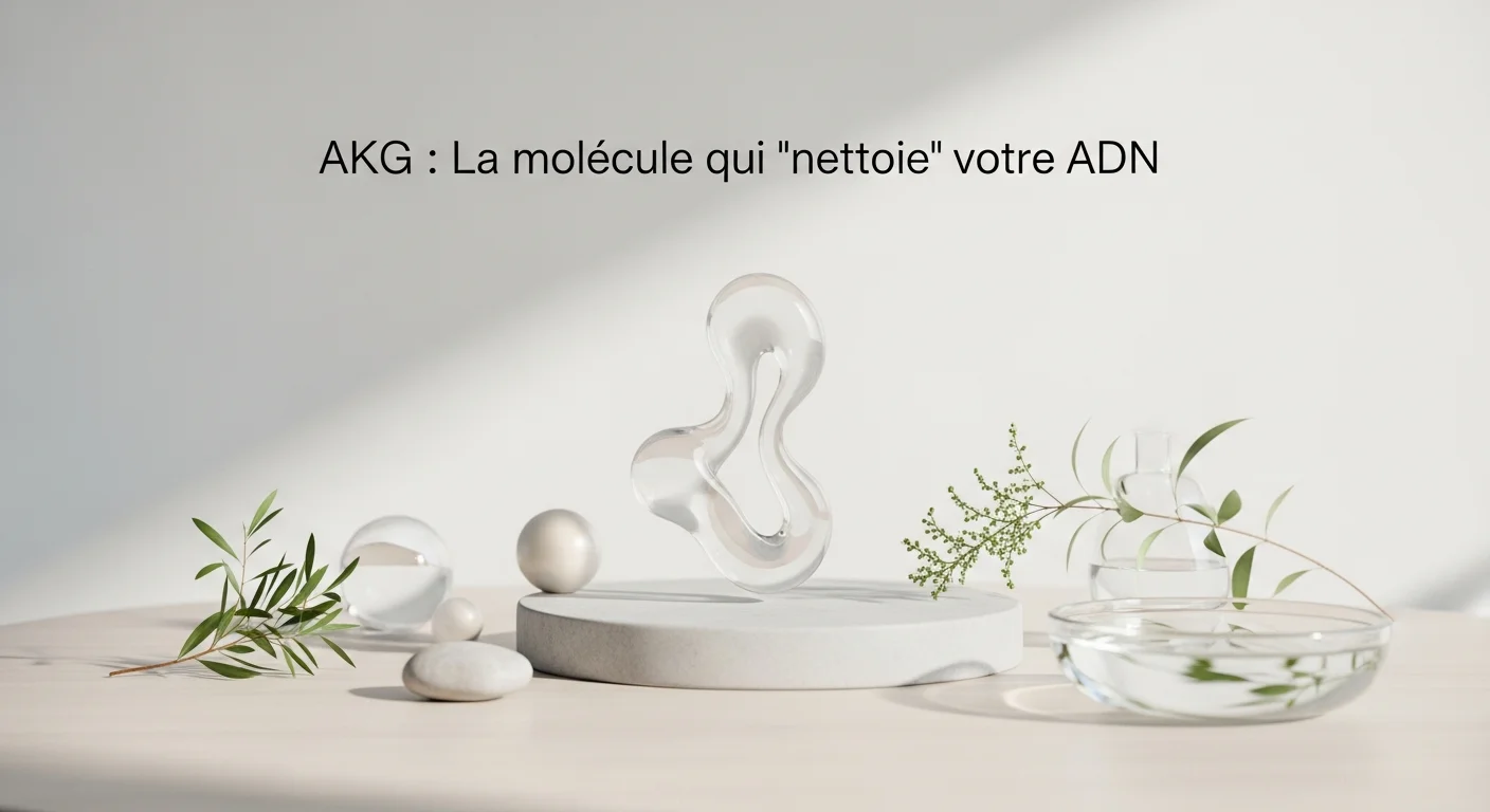 Illustration : AKG : La molécule qui 'nettoie' votre ADN en 2025 - Guide complet FormOS