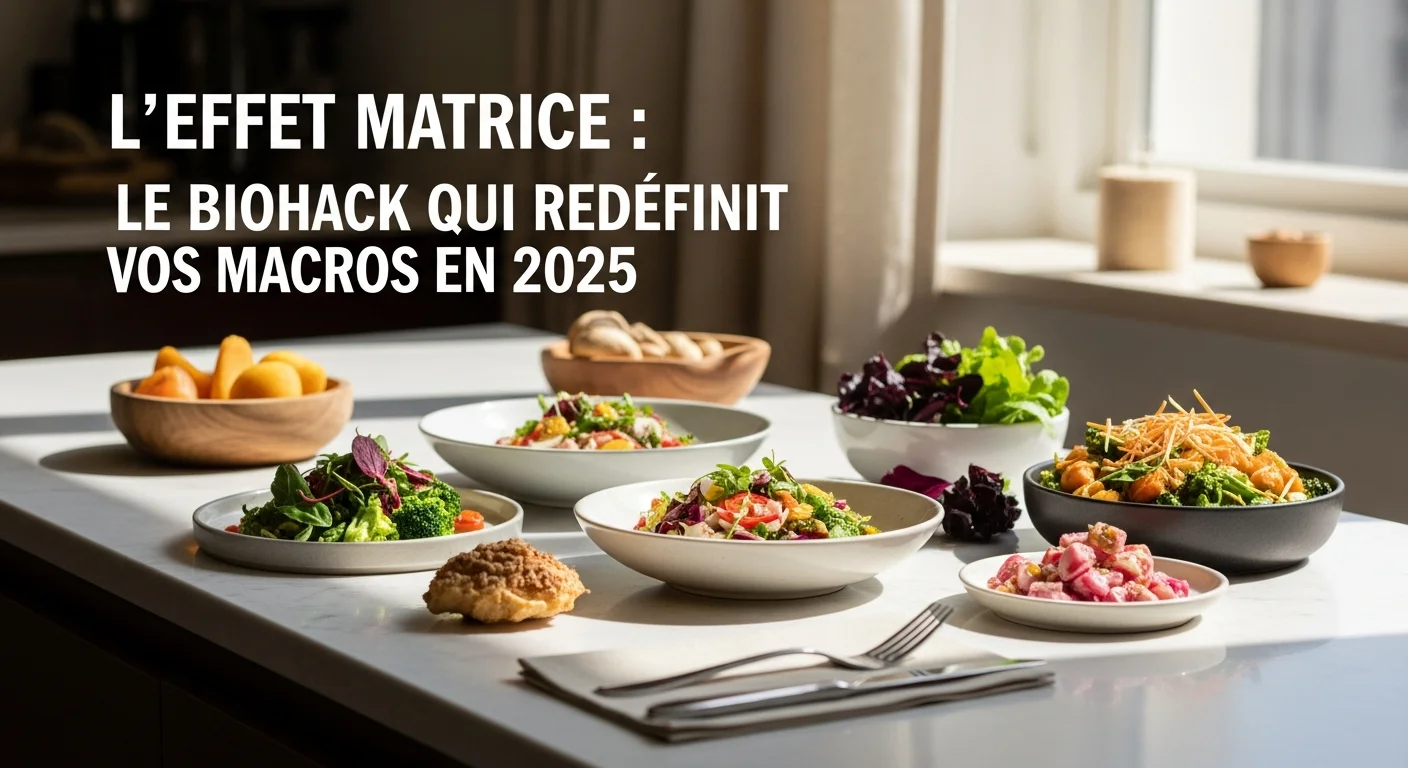 Illustration : L’Effet Matrice : Le Biohack qui Redéfinit vos Macros en 2025 - Guide complet FormOS